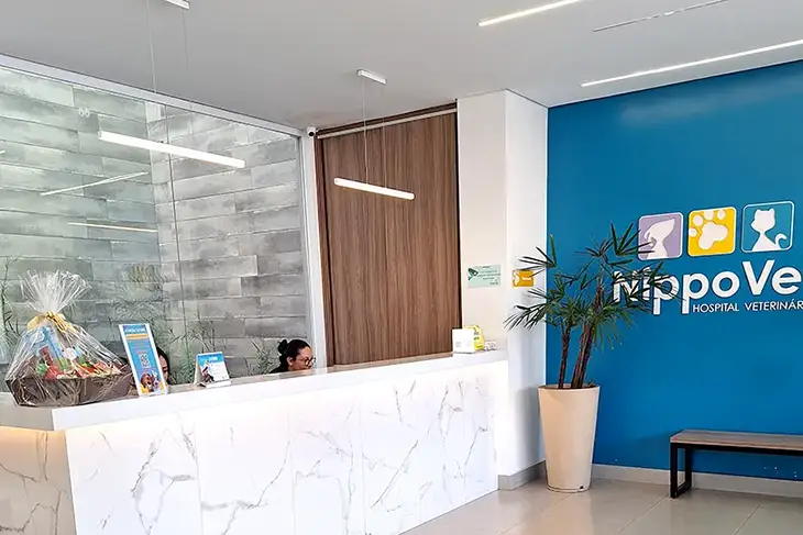 Recepção Nippovet hospital veterinário 24h