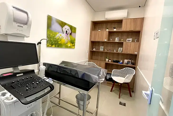 Sala de Ultrassom e Raio-x Nippovet hospital veterinário